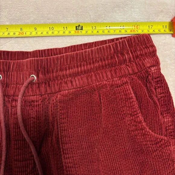 Time and Tru Women's Rich Red Corduroy Pants - Picture 3 of 3